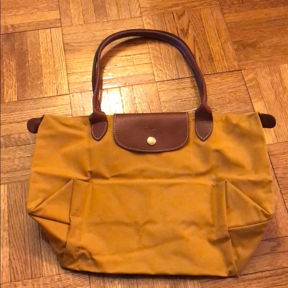 Authentic Yellow Longchamp Le Pilage Mini Tote